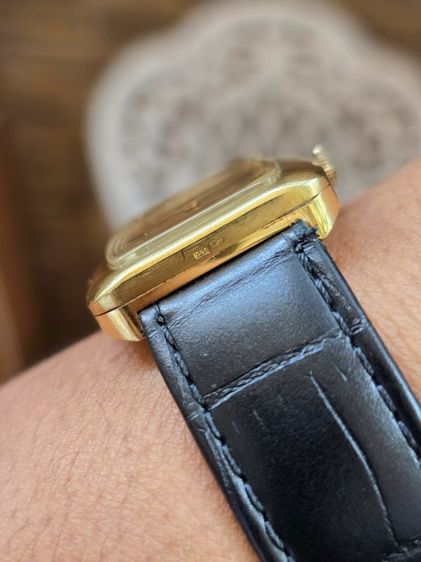 Vintage EBEL rue de la paix Tank 18k Solid Gold มีวันที่ ทรงTankใหญ่ ตัวเรือนทองคำแท้ 18k  รูปที่ 14
