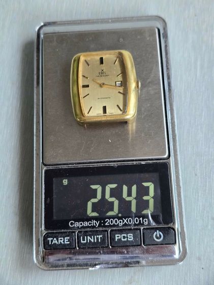 Vintage EBEL rue de la paix Tank 18k Solid Gold มีวันที่ ทรงTankใหญ่ ตัวเรือนทองคำแท้ 18k  รูปที่ 8