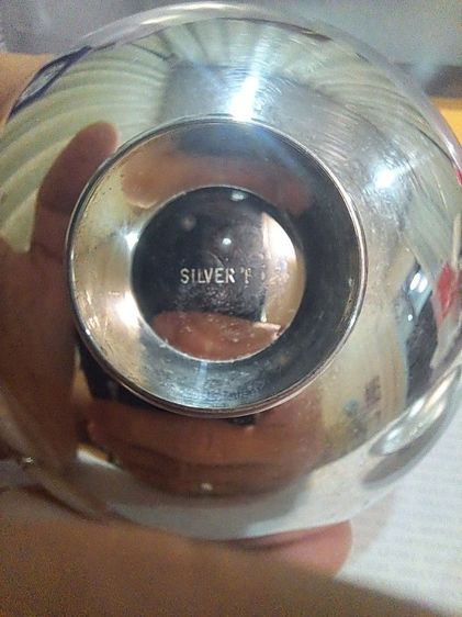 ถ้วยสาเกสีเงิน มีตอก silver f รูปที่ 6