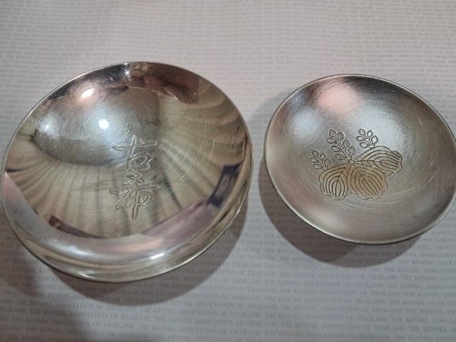 ถ้วยสาเกสีเงิน มีตอก silver f รูปที่ 4