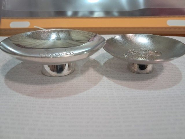 ถ้วยสาเกสีเงิน มีตอก silver f รูปที่ 3