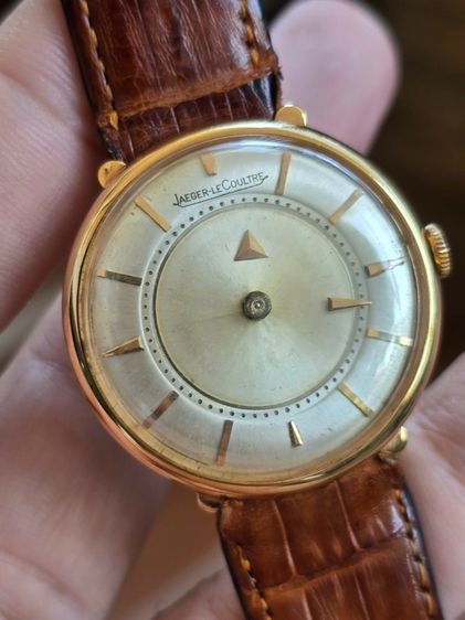 Vintage Jaeger Lecoultre Mystery Dial 18k Rose Gold หน้าปัดหายาก เข็ม ชม.ซ่อน ตัวเรือนทองคำแท้ 18k  รูปที่ 2