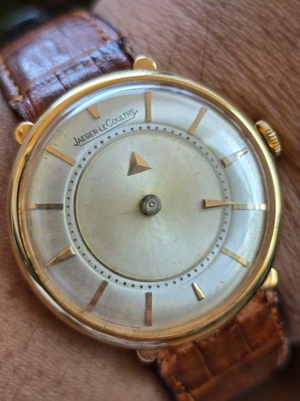 Vintage Jaeger Lecoultre Mystery Dial 18k Rose Gold หน้าปัดหายาก เข็ม ชม.ซ่อน ตัวเรือนทองคำแท้ 18k  รูปที่ 3