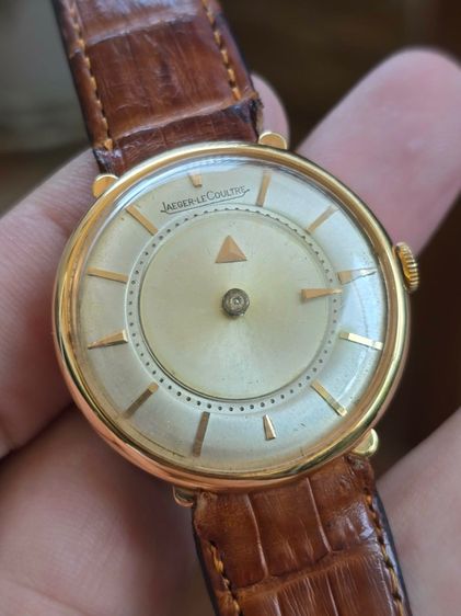 Vintage Jaeger Lecoultre Mystery Dial 18k Rose Gold หน้าปัดหายาก เข็ม ชม.ซ่อน ตัวเรือนทองคำแท้ 18k 