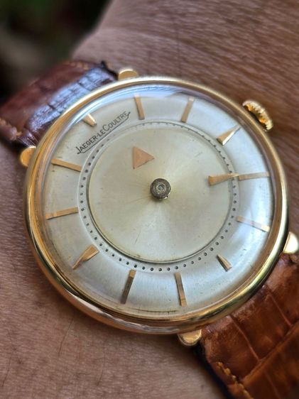 Vintage Jaeger Lecoultre Mystery Dial 18k Rose Gold หน้าปัดหายาก เข็ม ชม.ซ่อน ตัวเรือนทองคำแท้ 18k  รูปที่ 5