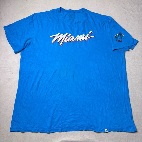 เสื้อยืด 47 x NBA Miami ผ้านิ่มมาก Size XXL  รูปที่ 7