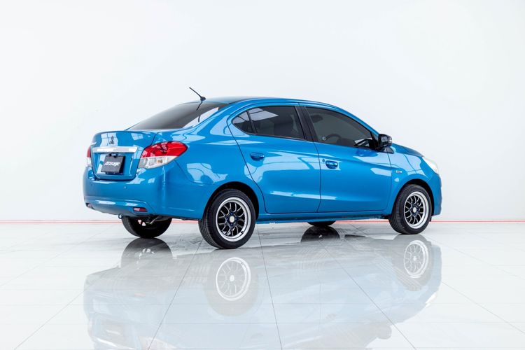 Mitsubishi Attrage 2013 1.2 GLS Sedan เบนซิน ไม่ติดแก๊ส เกียร์อัตโนมัติ ฟ้า รูปที่ 4