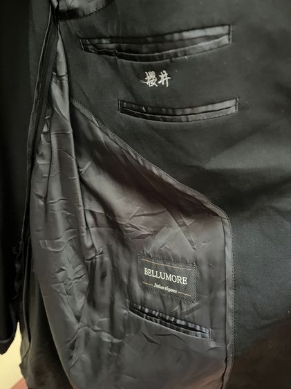 เสื้อสูทผู้ชายสีดำทางการ กระดุม 3เม็ด อก 50นิ้ว (มือสอง) รูปที่ 4