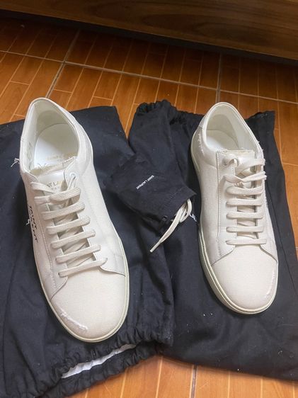 Saint Laurent Court Classic SL06 Low Distressed Cream  รูปที่ 2
