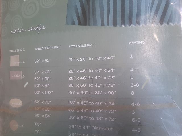 ผ้าปูโต๊ะอาหาร ขนาด 60"×84" รูปที่ 4