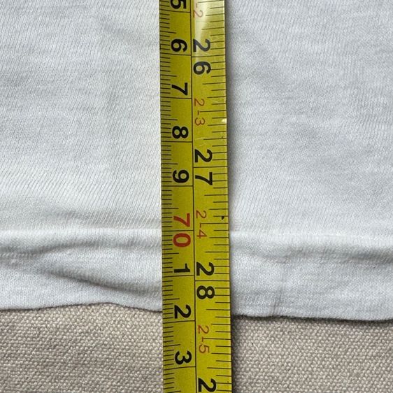 เสื้อยืดพื้นขาว Vintage​ 70s Grant’s T Shirt ใหม่ หายาก Size L  รูปที่ 7