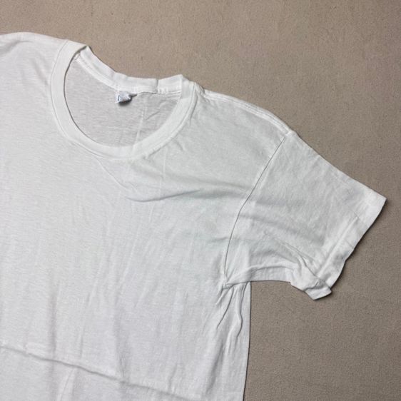 เสื้อยืดพื้นขาว Vintage​ 70s Grant’s T Shirt ใหม่ หายาก Size L  รูปที่ 3