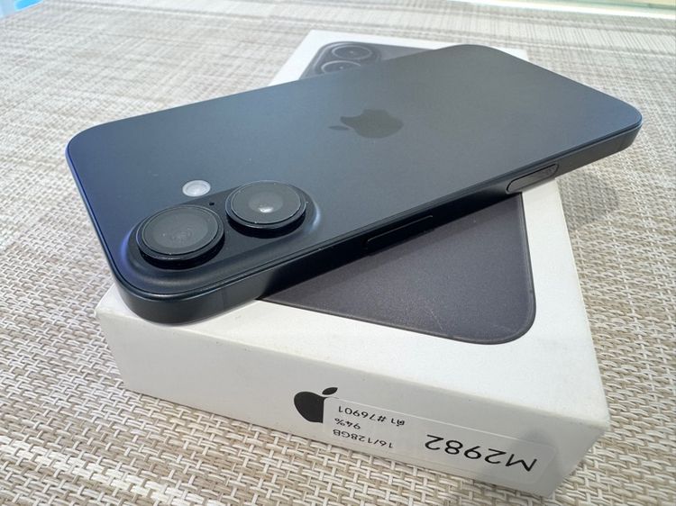 iPhone 16 สีดำ 128 ประกันศูนย์ ผ่อนได้ รูปที่ 2