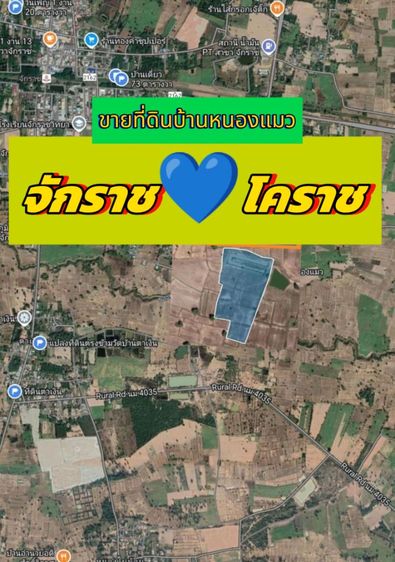 ขายที่นาแปลงสวยบ้านหนองแมวจักราชนครราชสีมา
บ้านหนองแมว(จักราช)​

ขนาดที่ดิน 14-1-39 ตรว