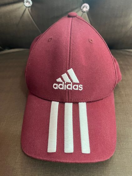 Adidas Sport หมวกแก็ปสีแดงเลือดหมู ขนาด 57-60cm.
