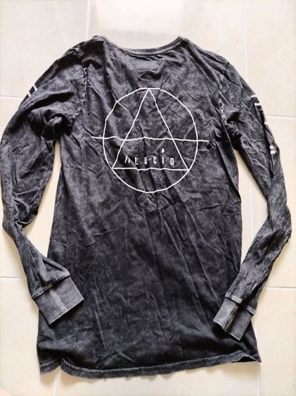 LUCID เสื้อยืดแขนยาวดำฟอกขายถูก​ รูปที่ 4