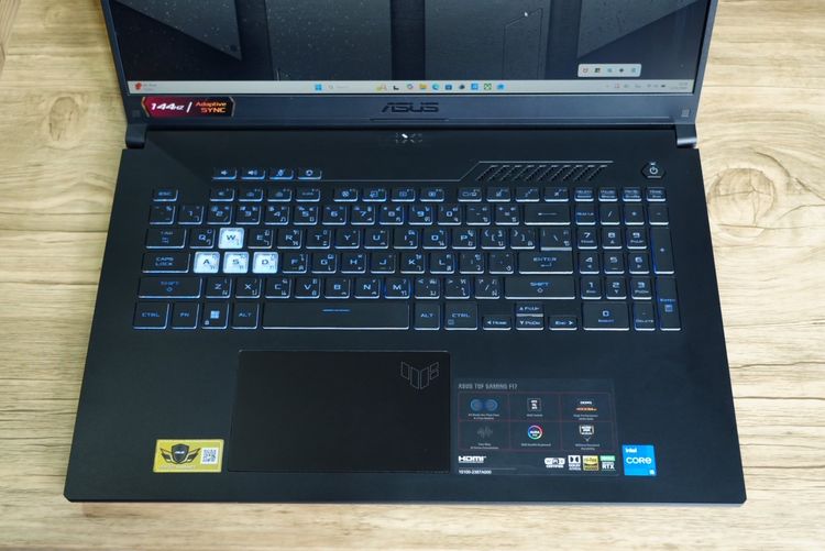 Asus TUF Gaming F17 i5-12500H RTX3050(4GB) Ram16 SSD512 จอ17.3 144Hz จอใหญ่ภาพสวย สเปคแรง คีย์บอร์ดRGB เครื่องพร้อมใช้งาน ราคาสุดคุ้มเพียง 1 รูปที่ 5