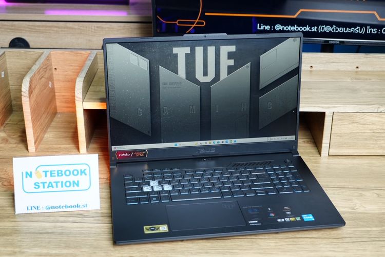 Asus TUF Gaming F17 i5-12500H RTX3050(4GB) Ram16 SSD512 จอ17.3 144Hz จอใหญ่ภาพสวย สเปคแรง คีย์บอร์ดRGB เครื่องพร้อมใช้งาน ราคาสุดคุ้มเพียง 1 รูปที่ 3