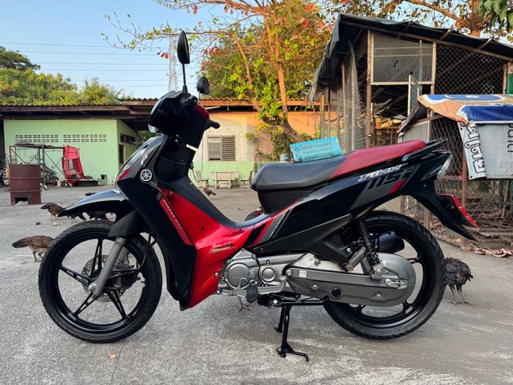YAMAHA FINN 115 ล้อแม็กซ์หัวฉีดสตาร์ทมือ รถใช้น้อยสภาพรถนางฟ้าเครื่องดีมากสีสวยมาก ต้องมาดูของจริงมีสถานที่ให้ทดลองขับขี่ก่อนซื้อ รูปที่ 3