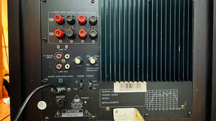 ลำโพงซับวูพเฟอร์ Zulex ขนาด 12 นิ้ว รูปที่ 6