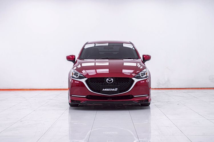 Mazda Mazda 2 2021 1.3 Skyactiv-G S Leather Sedan Sedan เบนซิน ไม่ติดแก๊ส เกียร์อัตโนมัติ แดง รูปที่ 4