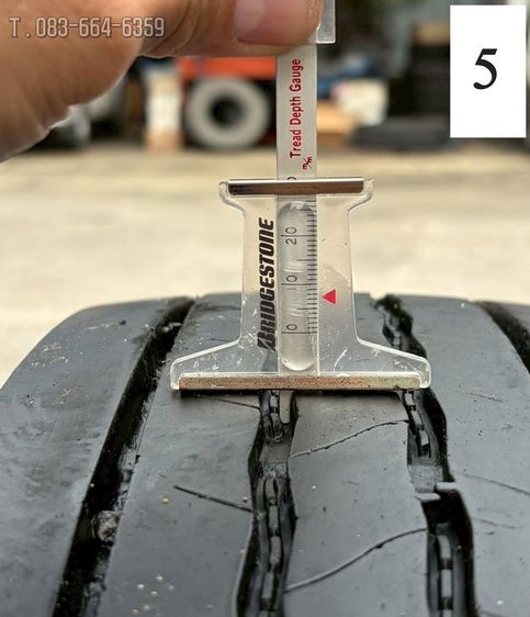 Bridgestone ยางรถบรรทุกกลาง ขอบ16 multi trans มี 6เส้น ปี24 radial รูปที่ 11