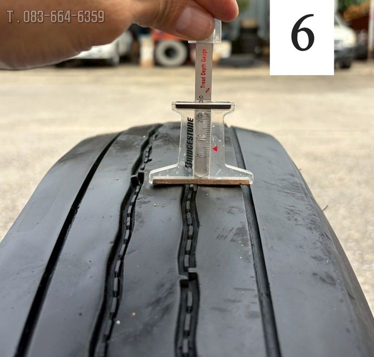 Bridgestone ยางรถบรรทุกกลาง ขอบ16 multi trans มี 6เส้น ปี24 radial รูปที่ 12