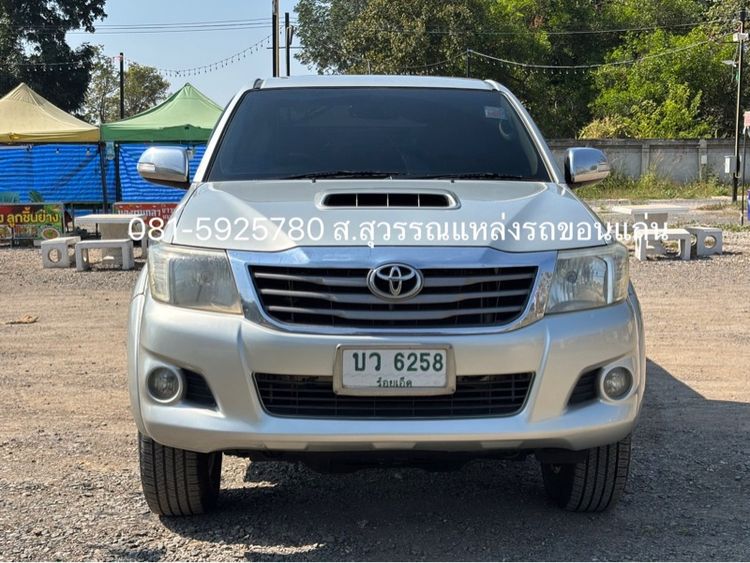 Toyota Hilux Vigo Champ 2013 Smart Cab 2.5 E VNT Prerunner Pickup ดีเซล เกียร์ธรรมดา เทา รูปที่ 2