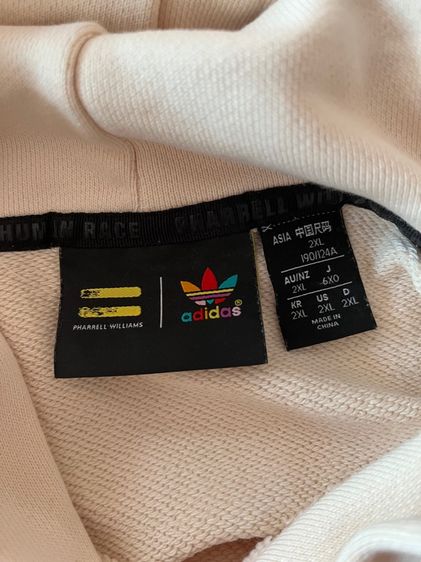 ชุดเสื้อพร้อมกางเกง Adidas x Pharrell Williams Human Race Basics Hoodie size 2XL and Sweatpants Joggers size XL (มือสอง) แยกได้ รูปที่ 6