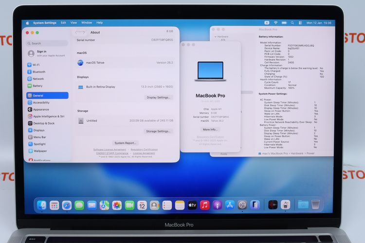 Macbook Pro M1 13" 8.256GB (Silver) - ID26010054 รูปที่ 4