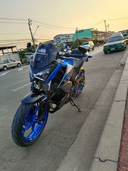 kawasaki z300 สีน้ำเงินเทาดำ รถสภาพสวยมาก รถจอดในร่มตลอด ขับมือเดียว รูปที่ 2