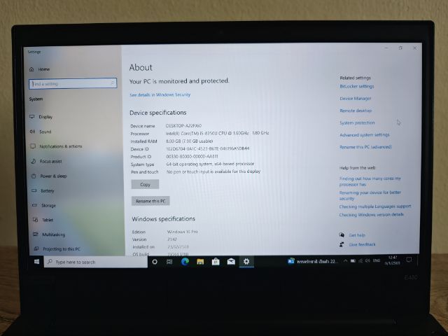 Lenovo Thinkpad E480 สวยๆ รูปที่ 3