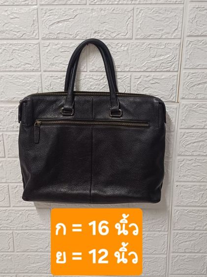 ดำ หนังเทียม กระเป๋าใส่เอกสาร ผู้ชาย