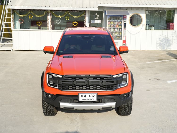 Ford Ranger 2022 Raptor 3.0 4WD Pickup เบนซิน ไม่ติดแก๊ส เกียร์อัตโนมัติ ส้ม รูปที่ 4