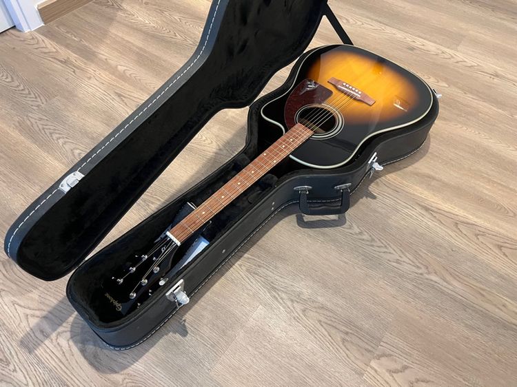กีต้าร์โปร่งไฟฟ้า เสียงดี พร้อมเคสแข็ง รูปที่ 3