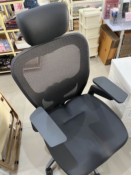 เก้าอี้สำนักงาน ไมโครไฟเบอร์ ดำ เก้าอี้สุขภาพ Bewell Enclose Plus สภาพเหมือนใหม่