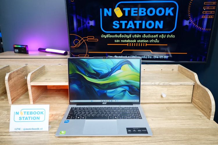 Acer Aspire Lite 16 i5-1334U Ram16 512GB M.2 จอใหญ่16นิ้ว FHD+ สเปคทำงานรุ่นใหม่ จอภาพสวยคมชัด ดีไซน์ฝาหลังสุดสวย มีประกันศูนย์2027 ขายเพียง