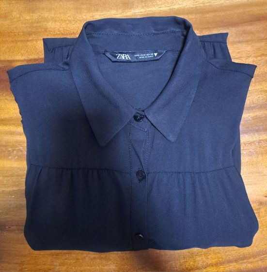 ชุดเดรสสีดำ แบบมีระบายเป็นชั้น แบรนด์ ZARA รูปที่ 12