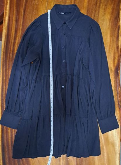 ชุดเดรสสีดำ แบบมีระบายเป็นชั้น แบรนด์ ZARA รูปที่ 8