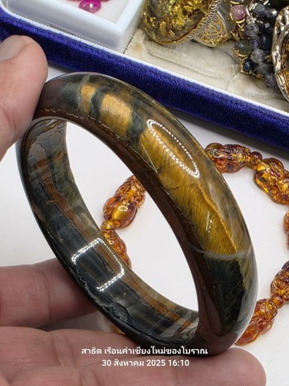 จิวเวอรี่เก่า กำไลงานเก่าโบราณ หินตาเสือ 🤎🧡 