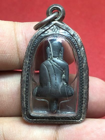 พระยอดธงอยุธยาสัมริดเงินเลี่ยมเงิน รูปที่ 4