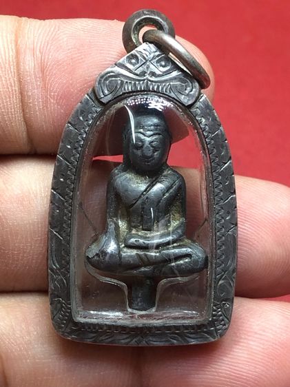 พระยอดธงอยุธยาสัมริดเงินเลี่ยมเงิน