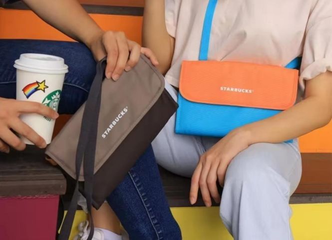 กระเป๋าสตาร์บัคส์ Starbucks Folded Crossbody Bag (สีน้ำตาล)

 รูปที่ 6
