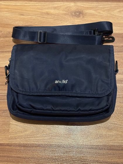 กระเป๋าสะพายข้างสีกรม แบรนด์ Anello มีสายคาดเอว รูปที่ 5