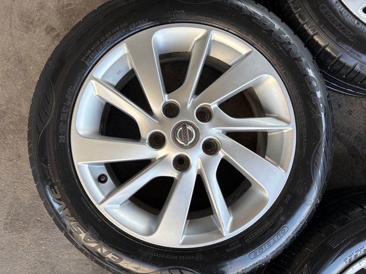 ล้อแม็กขอบ16 NISSAN SYLPHY มีรอยตามการใช้งาน พร้อมยางDUNLOP195-60-16 ปี22 ปีแท้ รูปที่ 5