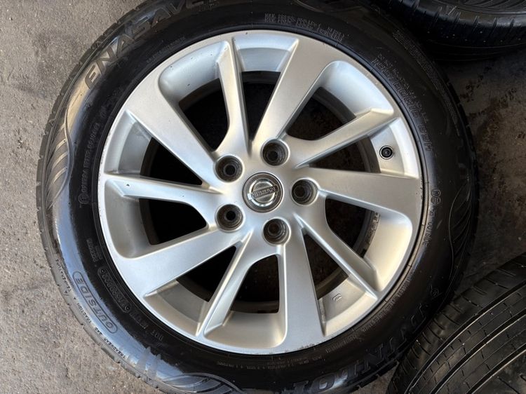 ล้อแม็กขอบ16 NISSAN SYLPHY มีรอยตามการใช้งาน พร้อมยางDUNLOP195-60-16 ปี22 ปีแท้ รูปที่ 4