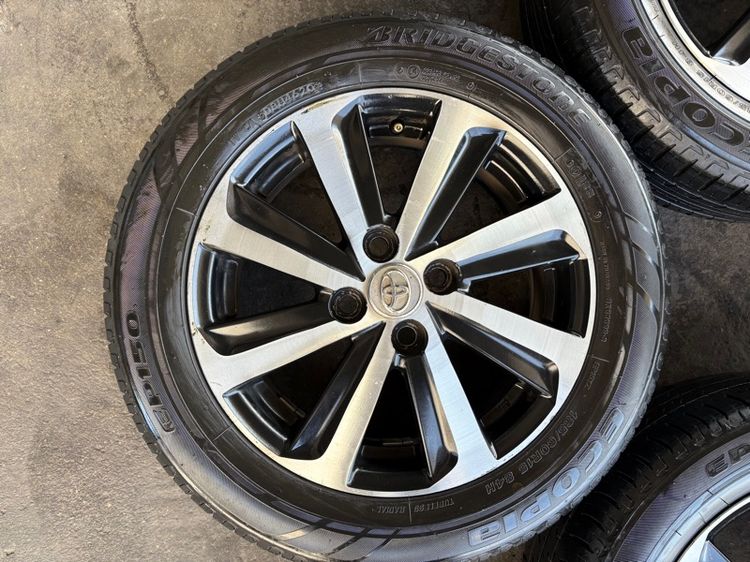 ล้อแม็กขอบ15 TOYOTA VIOS ใส่ YARIS ได้เลยต้า มีรอยตามการใช้งาน พร้อมยางBRIDGSTONE185-60-15 ปี20   รูปที่ 5