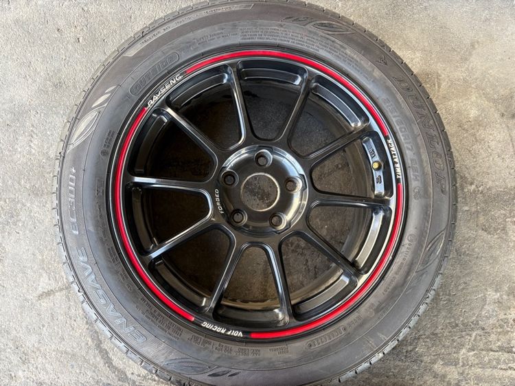 ล้อแม็กขอบ17 5รู114 กว้าง7.5 ออฟ35 มีรอยตามการใช้งาน พร้อมยางDUNLOP215-60-17 ปี23 ปีแท้ (2วง)  รูปที่ 4