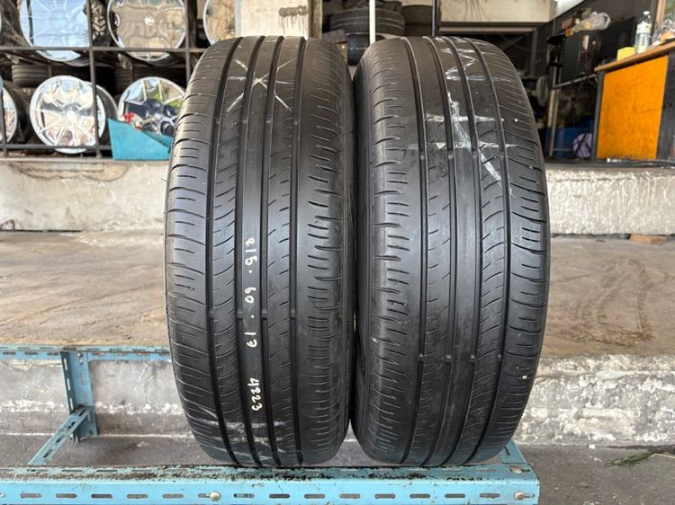 ล้อแม็กขอบ17 5รู114 กว้าง7.5 ออฟ35 มีรอยตามการใช้งาน พร้อมยางDUNLOP215-60-17 ปี23 ปีแท้ (2วง)  รูปที่ 5