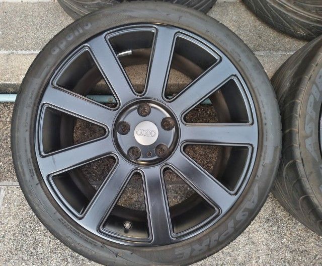 ล้อ Audi RS4 ลาย9ก้าน ขอบ 18 กว้าง8 ออฟ35 สำหรับ Audi A4 B5,B6 A6 C4,C5 และรถรุ่นอื่นๆที่เป็นดุม 5รู112 เปลี่ยนฝากลางตามค่ายรถเท่านั้นถ้าชอบลายนี้ รูปที่ 5